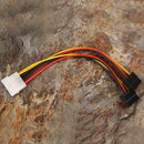 15cm 5pcs 4 Pin IDE Male to Dual SATA Y Splitter Female HDD Power Adapter C A