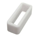White Watch Strap Replacement Retaining Hoop Loop Rubber Retainer Clasp Buc Y1T8