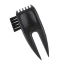 Golf Divot Tool Club Groove Cleaner Brush Black