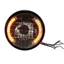 Motorcycle 7 inch Round Lights head light lamp Headlights LED Turn Signal+M