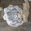 Korean Sweet Princess Headband Long Lace Ribbon Flower Hairbands Wreath Girls A1