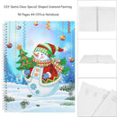 DIY Christmas Snowman Special Shaped Diamond Painting 50 Pages A4 Notebook