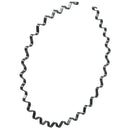 Black Spring Wave Metal Hoop Hair Band Girl Men's Head Band Accessory