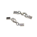 24 Sets Crimp Cord Ends Crimp Extender Chain Necklace Extender