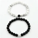 2x Couples His & Hers Distance Bracelet Lava Bead Matching YinYang Lovers GiftOZ