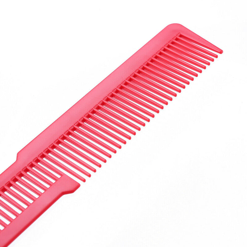 Hairdressing Carbon Anti-static Comb Wide Tooth Hair Clipper Comb (Red)