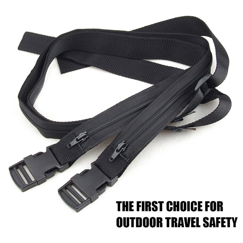 Outdoor Molle Sports Belt Combat Zipper Hidden Money Waistband with Buckle