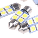 10Pcs 5050 31mm 4smd led white light car interior dome festoon bulbs DC1lj