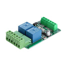 Modbus RTU 2 Way Relay Module Output 2 Channel Switch RS485 TTL 12V Input