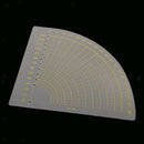 Hard Plastic Sector Quilt Ruler Patchwork Rulers Sewing Ruler Crafts Tools
