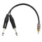 Aux Cable 3.5mm to Dual 6.35mm Audio Splitter Cable for Mixer Audio Recorder