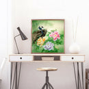 5D DIY Full Round Drill Diamond Painting Peony Art Cross Stitich for Decor