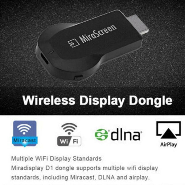 2018 AnyCast WiFi Display Dongle Receiver Airplay Miracast HDMI TV DLNA 1080P