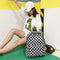 Plaid Pattern Backpacks Canvas Shoulder Bag Anti-theft Pack for Men and Women