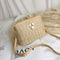 Straw Crossbody Bag Boho Beach Holiday Women Shoulder Bags (Light Brown)