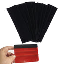 10Pcs/set Vinyl Film Car Wrap Felt Fabric Squeegee Auto Window Clean Scraper-3C