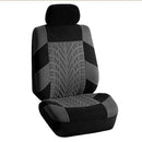 2pcs Car Seat Covers Tire Track Style Auto Styling Seat Protector (Grey) A