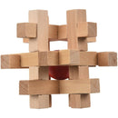 Wooden Take the Ball from Cage Lock Logic Puzzle Burr Puzzles Brain Teaser  Z8K9