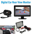 4.3" TFT LCD Car Rear View Mirror Monitor + Night Vision Backup Reverse Camera##