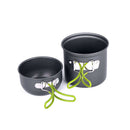 Folding Handles Space Saving Non-stick Practical Kitchen Tool Camping Pot Set