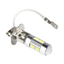 2x Car H3 5630 SMD 10 LED Headlight White Driving Fog Head Light Lamp Bulb  Z5U4