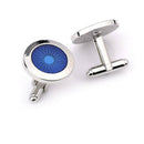 Beauty Blue Alloy Men's Wedding Party Gift Shirt Cuff Links Cufflinks Business