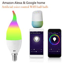 E14 Smart WiFiÂ LED CandleÂ Light Bulb Compatible with Alexa Google Assistant
