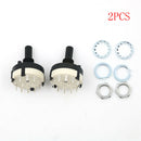 2pcs RS26 2 Pole Position 6 Selectable Band Rotary Channel Selector Switch FT
