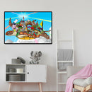 1000pcs Flying Tortoise Puzzle DIY Cartoon Jigsaw Toys Assembling Picture