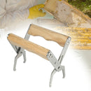 2PCS Frame Grip with Wooden Handle - Beekeeping Stainless Steel Holder, Lif