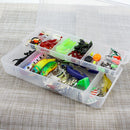 106 Pieces Fishing Lure Set Soft Fishing Lure Hard Metal Lure Rattle Crank Jig