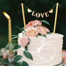 1 Set Love Flag Wedding Cake Topper for Wedding Party Cake Decoration Suppl OZ