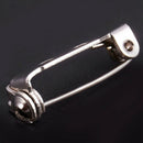 100 x Brooch Bar Backs Safety Pins Badge Fasteners For Jewellery Findings M G7B4