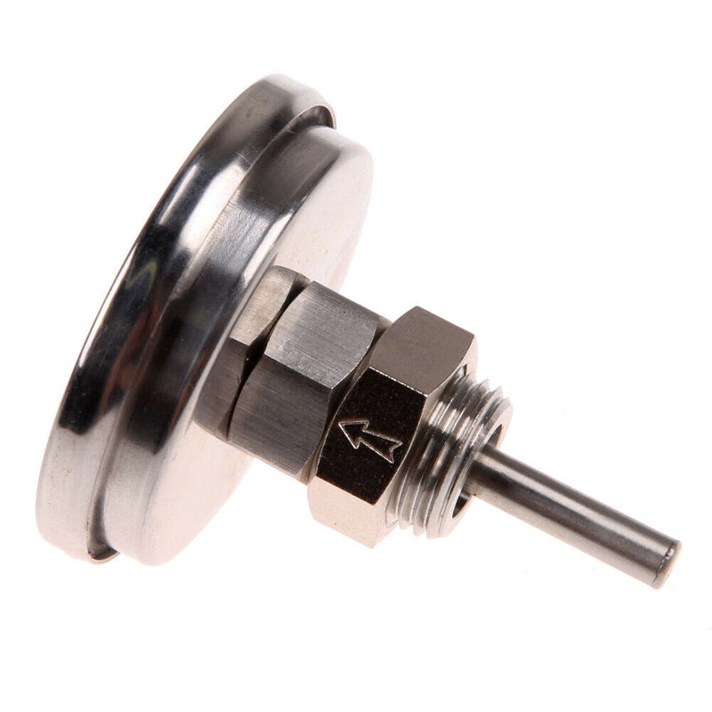 1/2"Stainless Steel Thermometer for a Moonshine Still Condenser or Brew Pot A