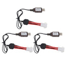 3Pieces 9.6V Li-Po Battery Charging Cable EL-6P Female Plug for RC Toys Drone