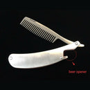 stainless steel Folding Comb Mens Beard Comb Sacks Pocket Combs Mini Foldin