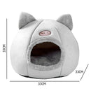 Pet Dog Cat House Foldable Kennel Winter Warm Nest Puppy Sleeping Cave (M)