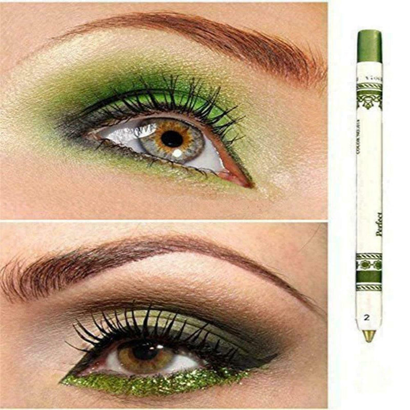 12 Pcs Professional Cosmetic Makeup Eyeliner Eye / C8H5 Liner Glitter Set P H9P1