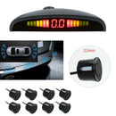 Car LED Parking Sensor Kit, Front and Rear Reverse LED Display Kit with 8 S