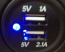 12V 24V Car Cigarette Lighter Socket Splitter USB Charger Power Adapter Tide