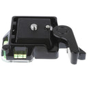 Camera Tripod Quick Release Plate Clamp Adapter w/ Double Insurance Button