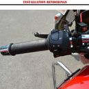 Universal 12V Motorcycle Hot Heated Grips Inserts Handle Handlebar Warme LIU