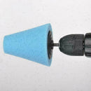 1x Blue Cone Shaped Polishing Sponge Tool For Car Wheel Hub Automobile Q0X5 L6P3