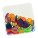 50 Packs Transparent Plastic Expander Discs Binding Clip Holder for Scrapbooking