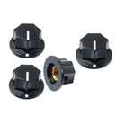 4 Pcs Black Guitar Tone Button Guitar Top Hat Knob for Electric Guitar