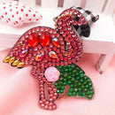 4pcs Full Drill Special Shaped Diamond Painting Bird Shape Key Ring Gift
