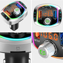 Car Bluetooth FM Transmitter QC3.0 PD Fast Charge 6 RGB Backlit 2 USB Ports