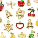 50X/Set Mixed Enamel Beads Charms Pendants Craft Making DIY Jewelry FindingY`US