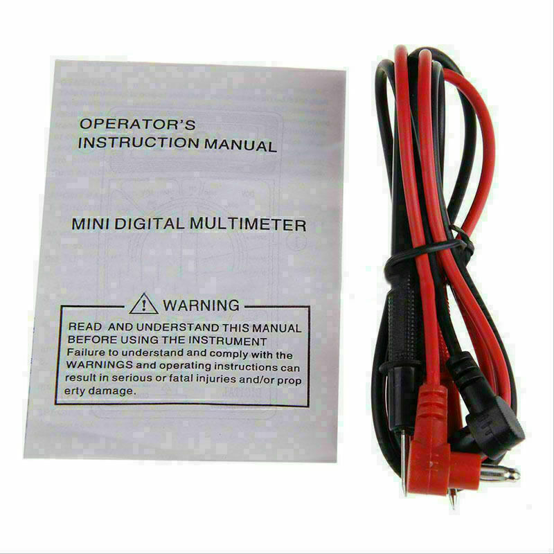 Digital Multimeter LCD AC / DC Meter Amp Volt Ohm Resistance Te L6G0 Capaci A7R0