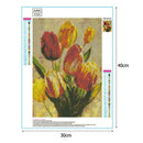 5D DIY Full Drill Diamond Painting Flower Cross Stitch Embroidery Mosaic